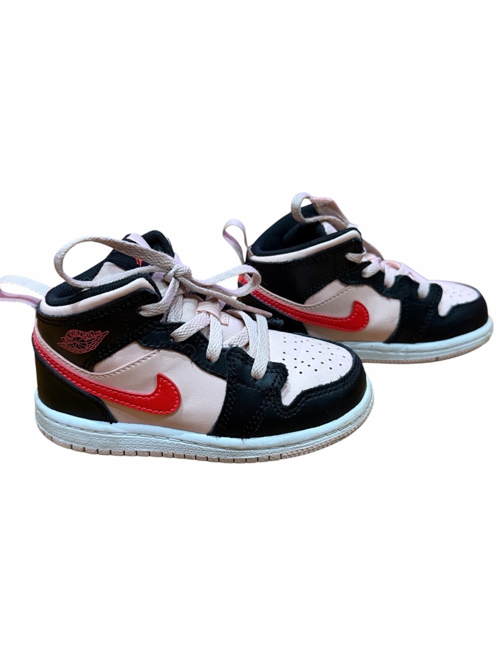 Nike Air Jordan 1 mid atmosphere unisex retro high top 8C pink black crimson